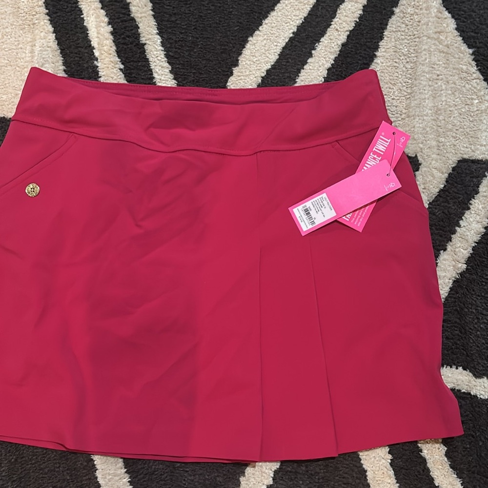 UPF 50+ LUXLETIC ANTIBES SKORT IN POINSETTIA RED size 10 - Picture 7 of 7